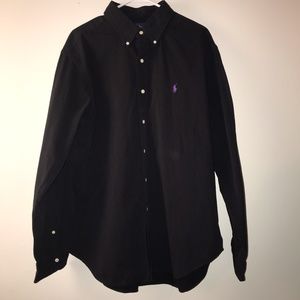 Ralph Lauren Classic Fit Black Button Down Size XL